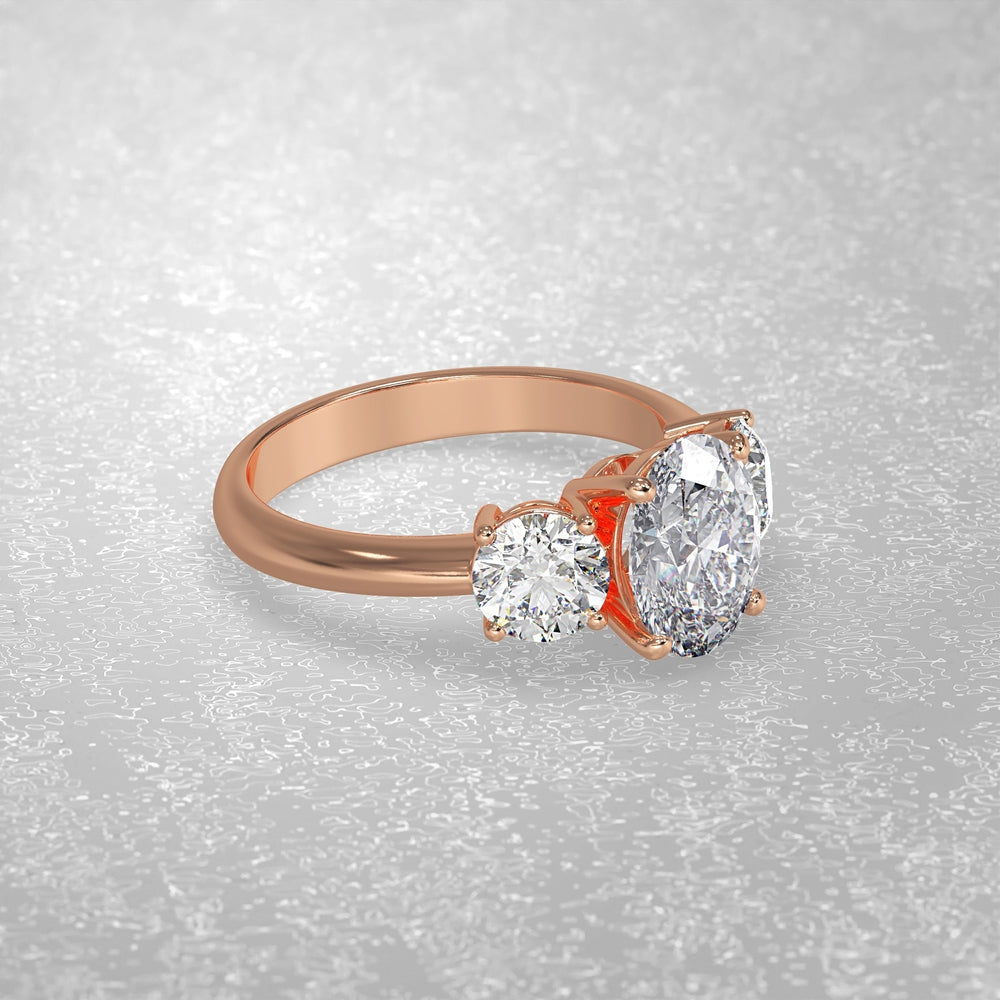 Side Stone Options for a Three-Stone Ring