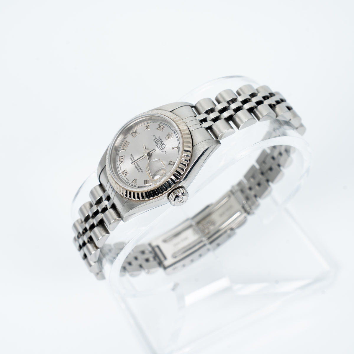 Circa 2003–2005 Rolex Lady-Datejust 26 Ref. 79174 Rhodium Roman Dial – Box & Papers