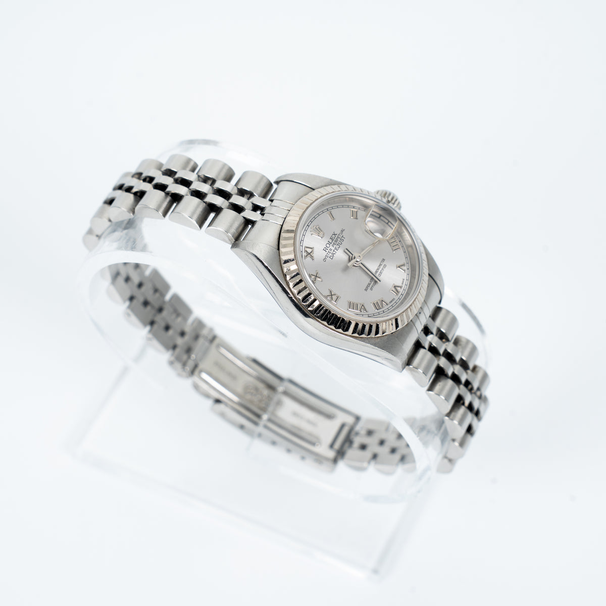 Circa 2003–2005 Rolex Lady-Datejust 26 Ref. 79174 Rhodium Roman Dial – Box & Papers