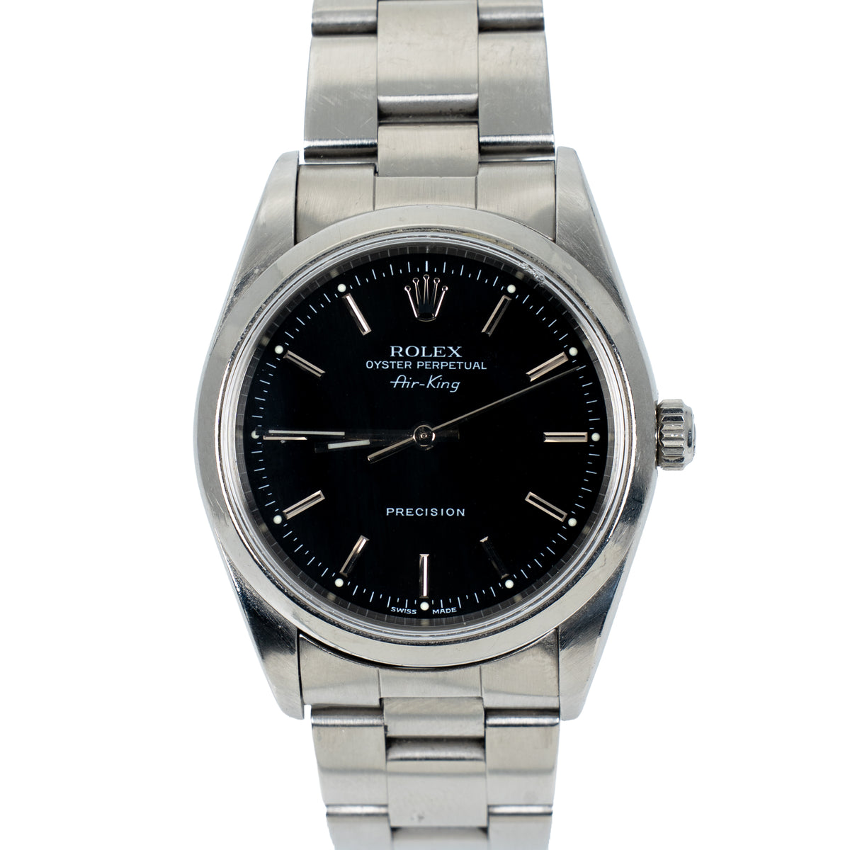 1995 Rolex Air-King 34mm Ref. 14000 Black Dial Oyster – With Box