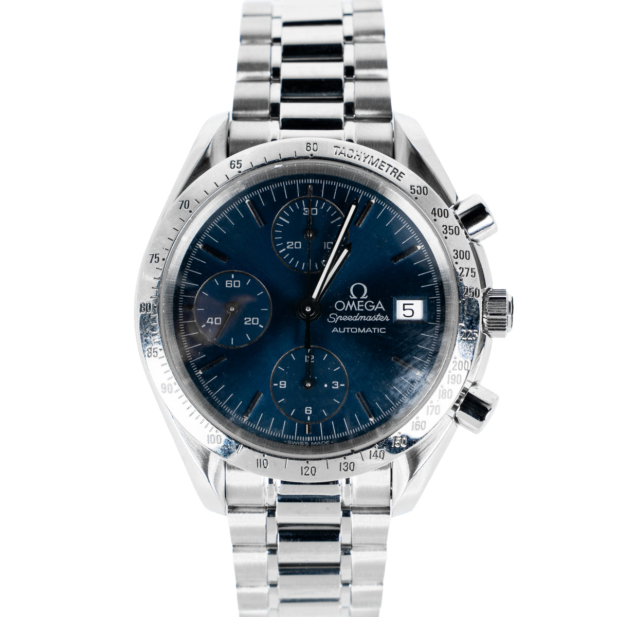 Omega Speedmaster Date 39mm Blue Dial Stainless Steel Ref. 3511.80