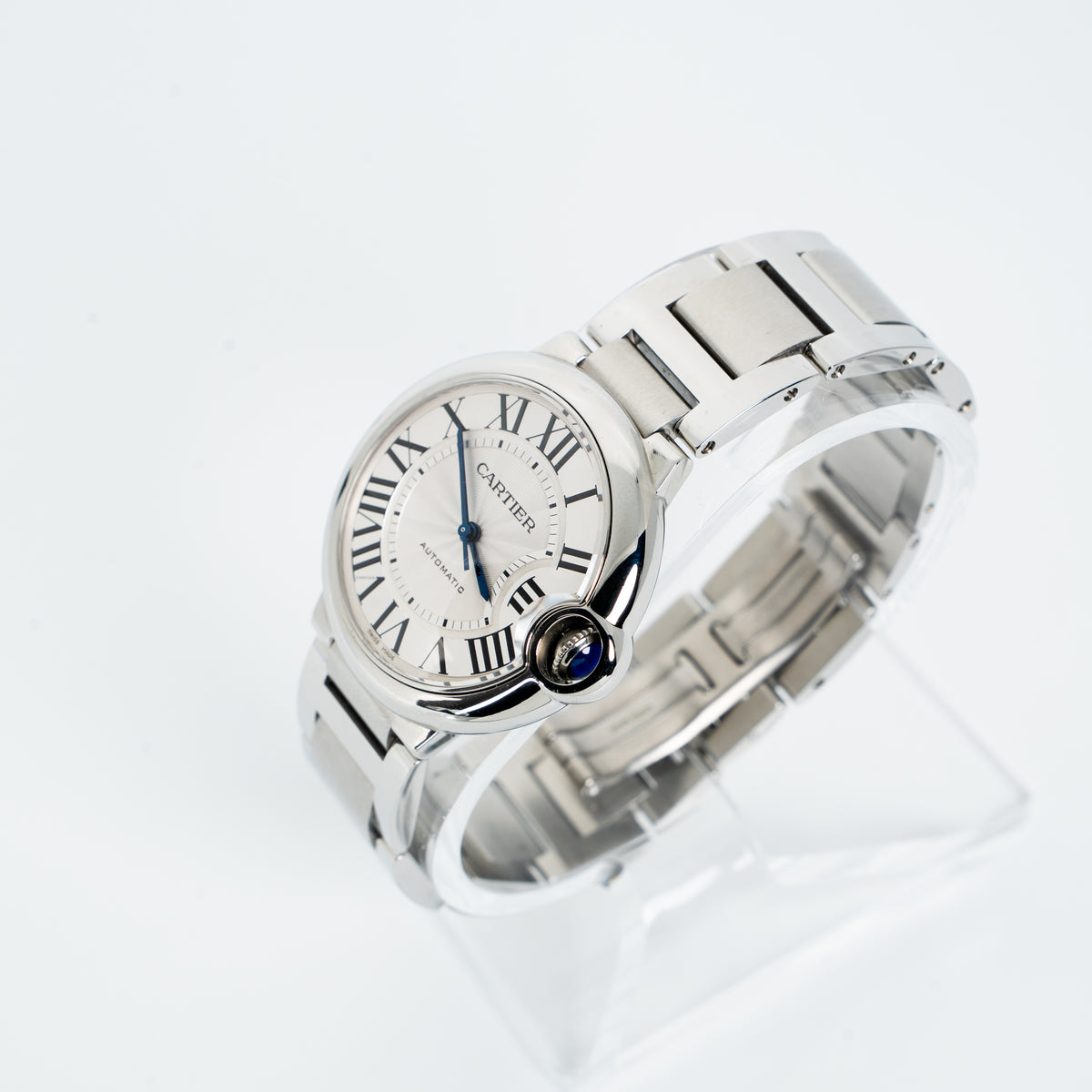 Cartier Ballon Bleu 36mm Automatic Ref. 4372 – Silver Dial Stainless Steel
