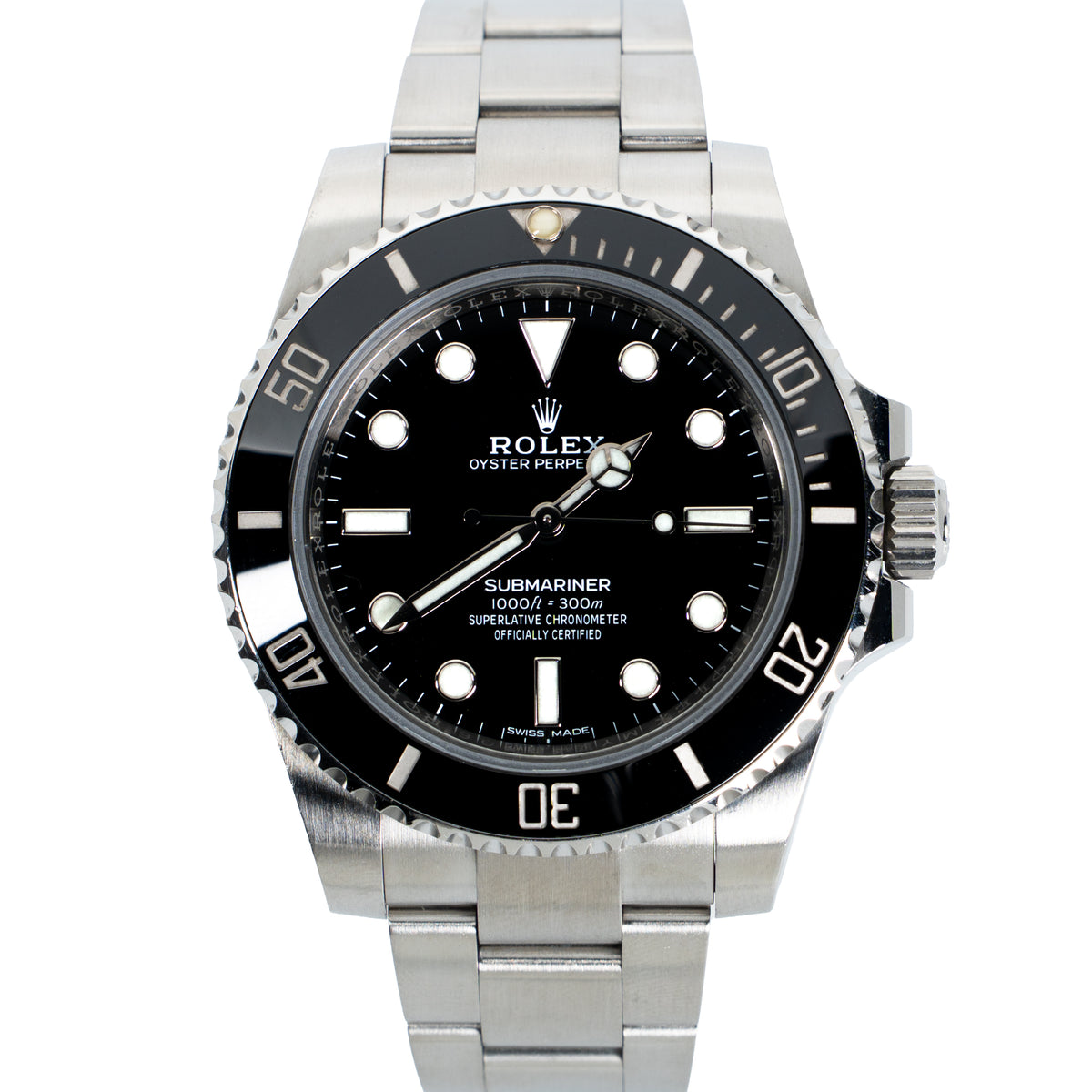 2016 Rolex Submariner No Date 40mm Ref. 114060 – Box & Papers