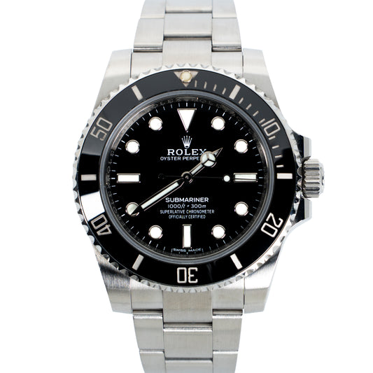 2016 Rolex Submariner No Date 40mm Ref. 114060 – Box & Papers