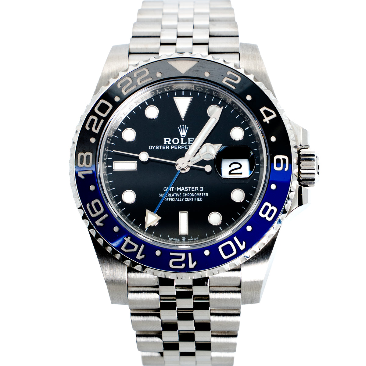 2020 Rolex GMT-Master II “Batgirl” Ref. 126710BLNR Jubilee – Box & Papers