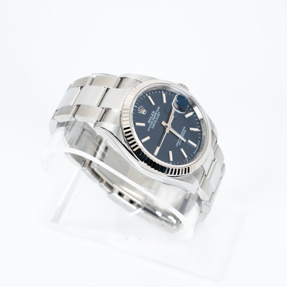 2026 Rolex Datejust 36 Ref. 126234 Blue Stick Dial Oyster Bracelet – Unworn