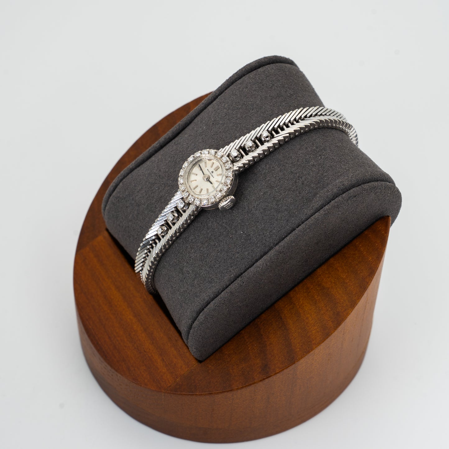 Vintage Bucherer Ladies Diamond Watch in 18kt White Gold