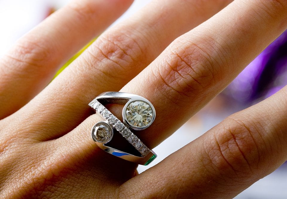 choosing pave band diamond ring